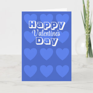 Valentijnskaart met blauwe harten van Jo Images Kaart