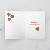 Valentijnskaart met chocolade - AANPASBAAR Kaart (Binnen)