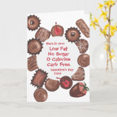 Valentijnskaart met chocolade - AANPASBAAR Kaart (Gele Bloem)