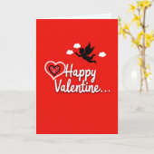 Valentijnskaart met Cupido Kaart (Gele Bloem)