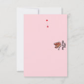 Valentijnskaart met Cupido's Pijl Hartjes Bedankkaart (Achterkant)
