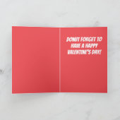 Valentijnskaart met Donut Kaart (Binnen)