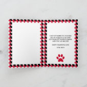 Valentijnskaart met eigen foto van de kat feestdagen kaart (Binnen)