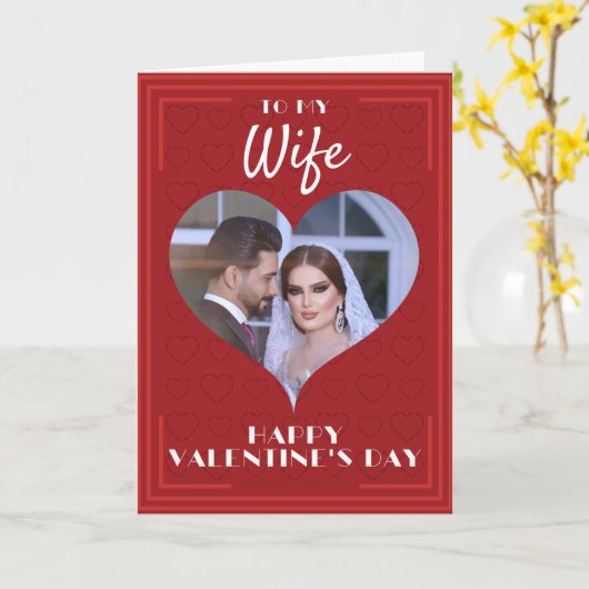 Valentijnskaart met eigen naam en foto kaart (Gele Bloem)