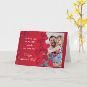 Valentijnskaart met foto Harten 1 Kaart (Gele Bloem)