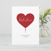 Valentijnskaart met foto van echtgenoot of vriend feestdagenkaart (Staand voorkant)