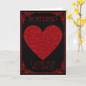 Valentijnskaart met glitter voor vriend kaart (Gele Bloem)