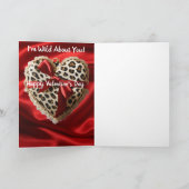 Valentijnskaart met hart kaart (Binnen)