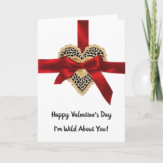 Valentijnskaart met hart kaart (Voorkant)