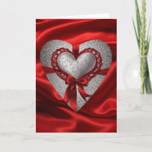 Valentijnskaart met hart kaart