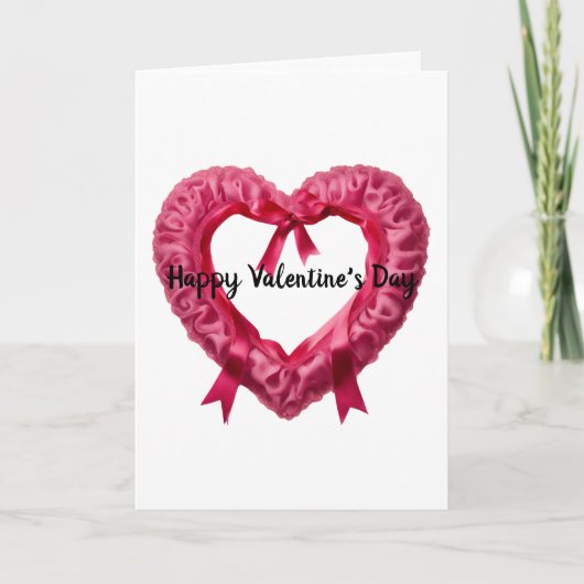 Valentijnskaart met hart kaart (Voorkant)