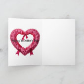 Valentijnskaart met hart kaart (Binnen)