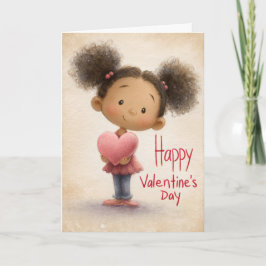 Valentijnskaart met Hartelijke Letters Kaart