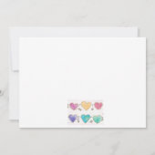 Valentijnskaart met hartpatroon uitnodiging (Achterkant)
