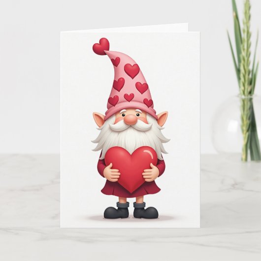 Valentijnskaart met kabouterliefde kaart (Voorkant)
