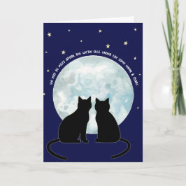 Valentijnskaart met liefde voor katten jubileum kaart