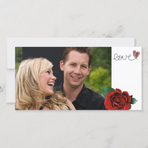 Valentijnskaart met Liefdesfoto Feestdagenkaart