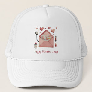 Valentijnskaart met liefdesrecept ontwerp trucker pet