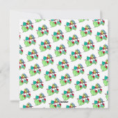 Valentijnskaart met liefdesvogels feestdagenkaart (Achterkant)