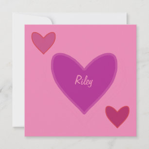 Valentijnskaart met mooie harten feestdagenkaart