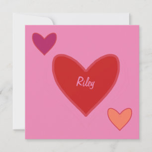 Valentijnskaart met mooie harten feestdagenkaart