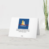 Valentijnskaart met puppy hond Golden Retriever Kaart (Achterkant)