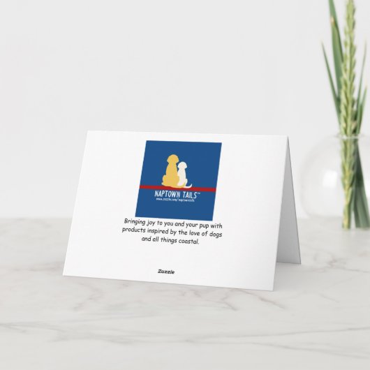 Valentijnskaart met puppy hond Golden Retriever Kaart (Achterkant)