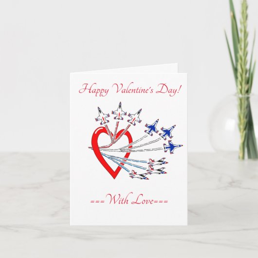 Valentijnskaart met Thunderbirds Kaart (Voorkant)