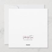 Valentijnskaart met uil en roze harten feestdagenkaart (Achterkant)