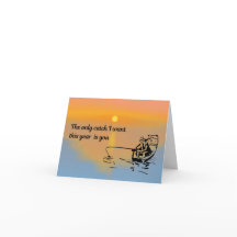 Valentijnskaart met vissersthema