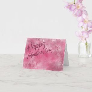 Valentijnskaart met waterverf kaart