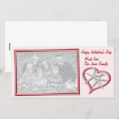 Valentijnskaart met zeester foto feestdagenkaart (Voorkant / Achterkant)