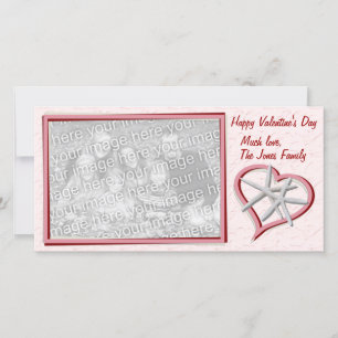 Valentijnskaart met zeester foto feestdagenkaart