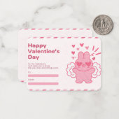 Valentijnskaart Notitiekaartje (Voorkant / Achterkant in situ)