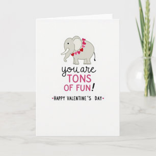 Valentijnskaart Olifant Vol Fun Kaart