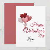 Valentijnskaart | Romantisch voor Hem & Haar Bedankkaart (Voorkant / Achterkant)