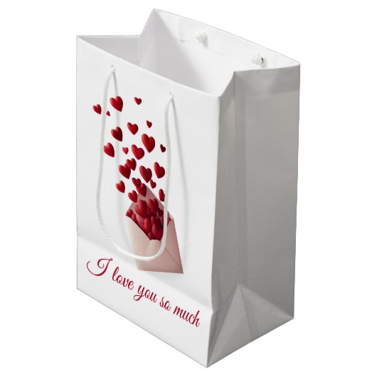 Valentijnskaart | Romantisch voor Hem & Haar Medium Cadeauzakje (Voorkant Gekanteld)