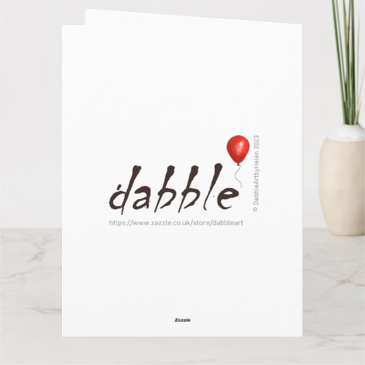 Valentijnskaart - Schattig Liefdeskonijn Kaart (Achterkant)