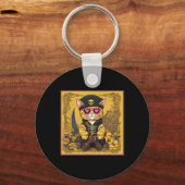 Valentijnskaart Tab Cat T-shirt Sleutelhanger (Voorkant)