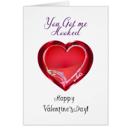 Valentijnskaart Thema Vissen Je hebt me aan de haa