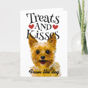 Valentijnskaart traktaties en kussen  feestdagen kaart