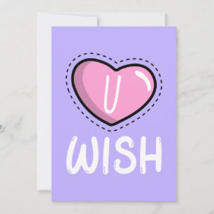 Valentijnskaart 'U Wish' Feestdagenkaart