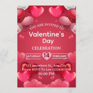 Valentijnskaart Uitnodiging