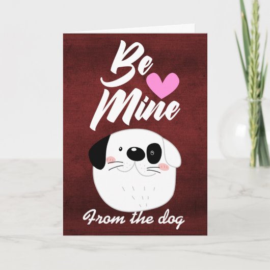 Valentijnskaart ...van de hond feestdagen kaart (Voorkant)