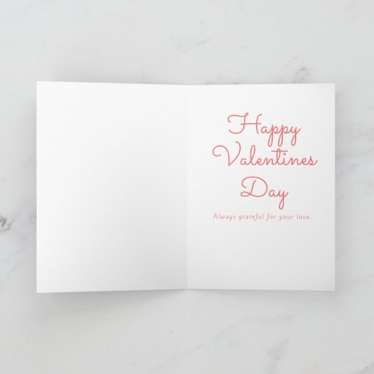 Valentijnskaart van een dragend stel in liefde  kaart (Binnen)