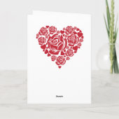 Valentijnskaart van een lief drakenkoppel in het p kaart (Achterkant)