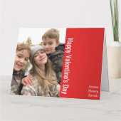 Valentijnskaart van kinderen aan ouders kaart (Achterkant)