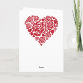 Valentijnskaart van Paarse Drakenkoppel Kaart (Achterkant)