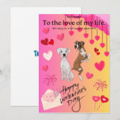 Valentijnskaart van Tag & Pompeii Feestdagenkaart (Voorkant / Achterkant)