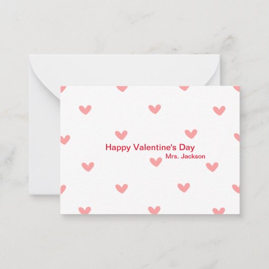 Valentijnskaart voor Afrikaans-Amerikaanse vrouwel Notitiekaartje (Achterkant)